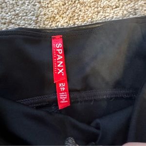SPANX Fuax Leather Leggings- New w/o tags